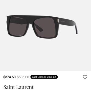 Saint Laurent Dark Tinted Sunglasses